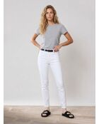 Jeans bianchi in cotone biologico Lslim