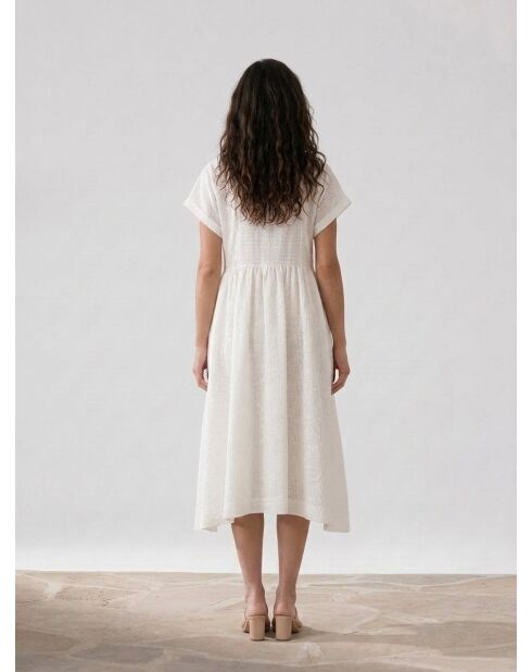 Marcel Dress Cloud Dancer weißes langes Kleid