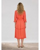 Abito midi rosso
