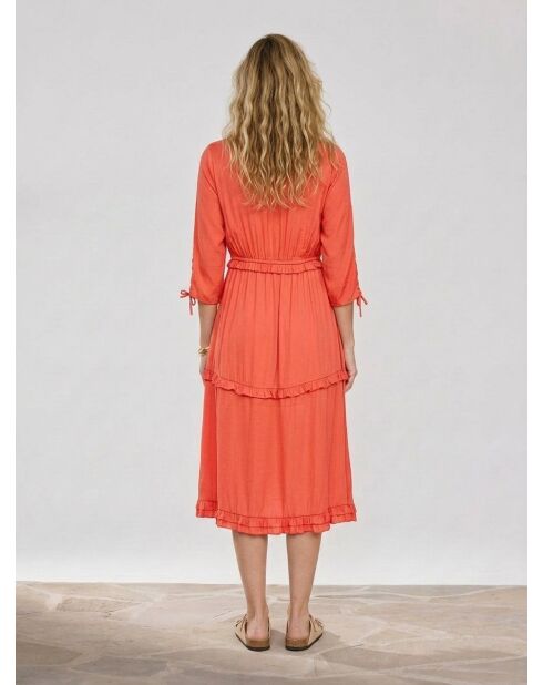 Abito midi rosso