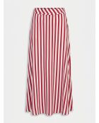 Jupe Galvily stipe framboise