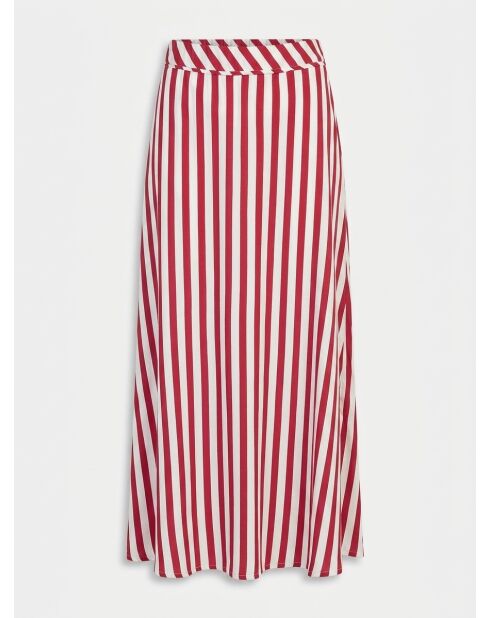 Jupe Galvily stipe framboise