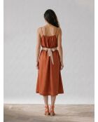 Robe brillante en Lin mélangé Nahla terra