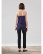 Bustier en Cachemire & Lurex myrtille