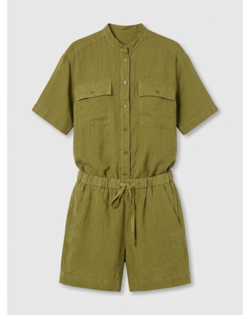 Camisa Citizen matcha 100% lino
