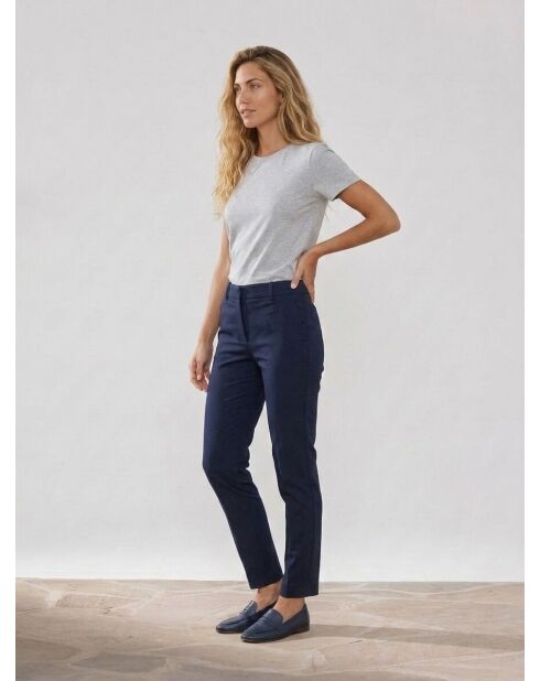 Pantalones ajustados azul oscuro