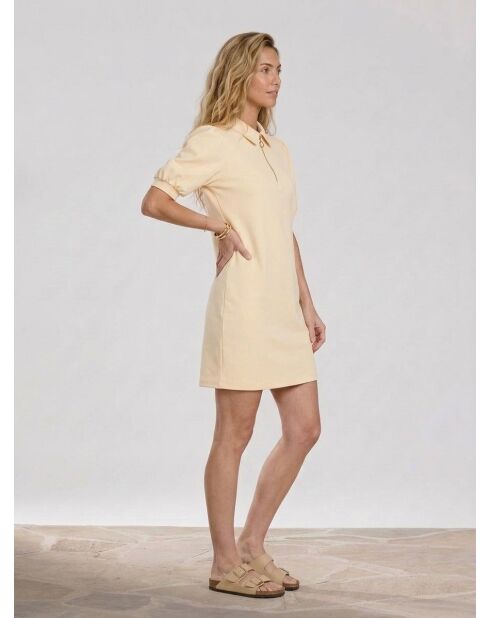 Ecru Polo Blend Kleid