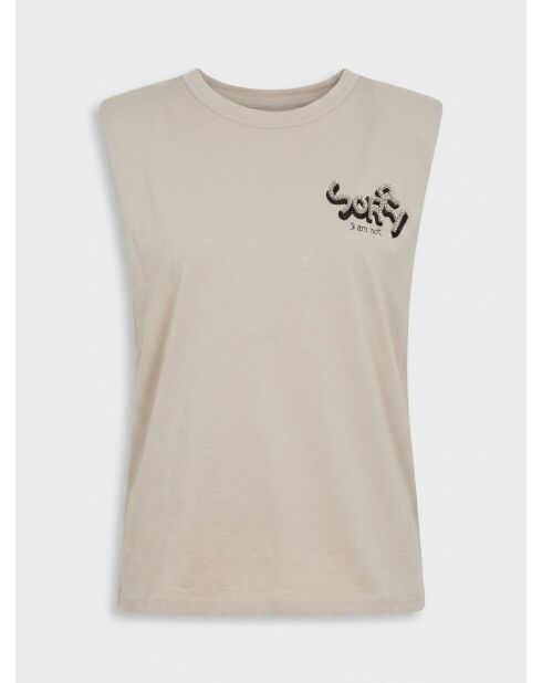 Camiseta Taza beige