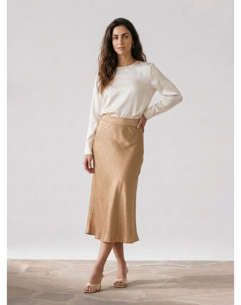 Falda Gandia camel