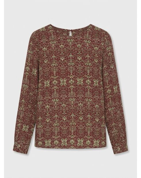 Blusa bordeaux Leandra