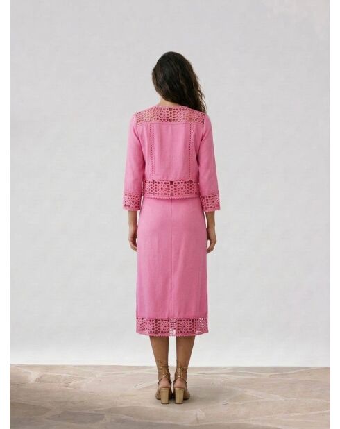 Rosafarbene Bluse Tevy