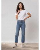 The Sky Mittelblaue, gerade Jeans mit hoher Taille