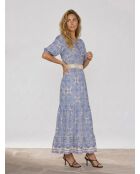 Kleid Rotia mit Kobaltprint