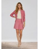Jupe en Velours de Cuir Pop fuschia
