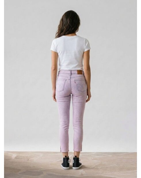 721 Skinny Sculpt Exposed Jeans in Rosa/Blau mit hohem Bund
