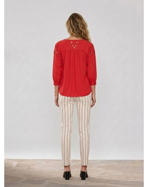 Blusa rossa Amirah