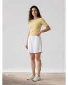 T-Shirt manches courtes Rayé Flame jaune