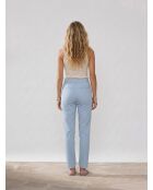 Hellblaue Chinohose