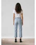 Lichtblauwe jeans met wijde pijpen Amy
