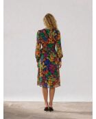 Mehrfarbiges Blumenkleid Arina