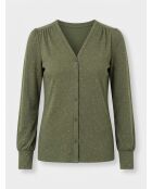 T-Shirt chemise boutonné Zoé kaki