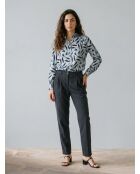 Blusa Cook gris claro