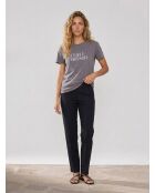 Ana T-Shirt aus 100% Bio-Baumwolle dunkelgrau