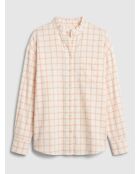 Camicia ampia in tartan multicolore Polly
