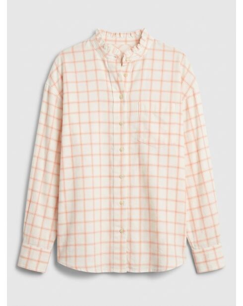 Camicia ampia in tartan multicolore Polly
