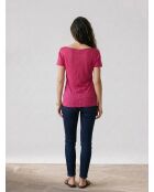 Camiseta delgada con estampado morado
