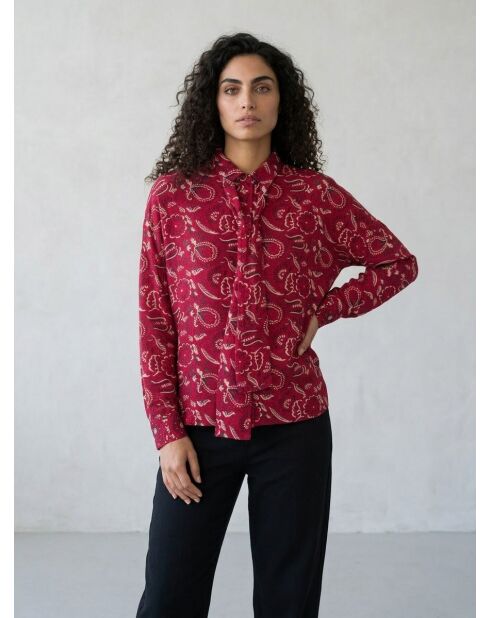 Blusa rossa Lamia