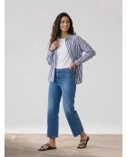 Blaue Jeans mit weitem Bein Georgia