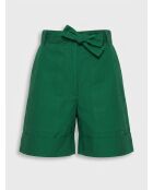 Dschungelgrüne Mano-Popelin-Shorts