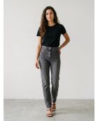 Schwarze gerade Jeans