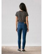 720 Hirise Super Skinny blaue Jeans