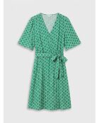 Robe Rmarilou imprimée géométrique chlorophylle
