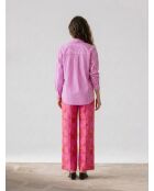Clony Hemd in Fuchsia/Ecru