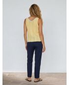 Top en maille Elodie jaune pâle