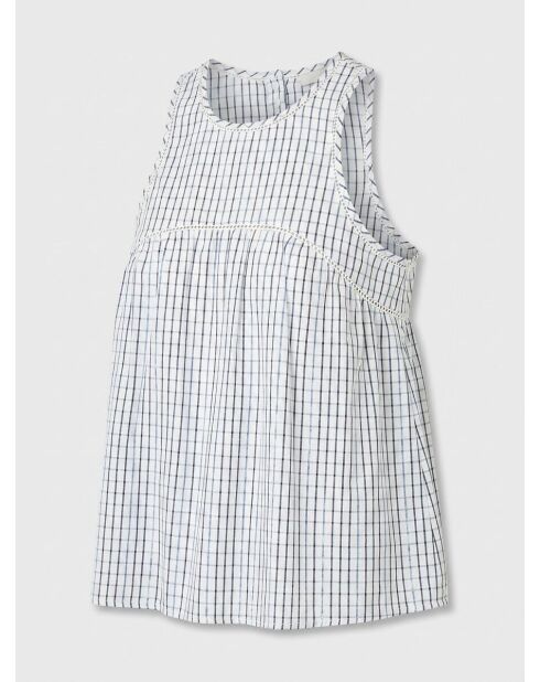 Tomillo blauwe top met print