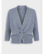 Sylvie Indigo Heather Cardigan aus 100% Bio-Baumwolle