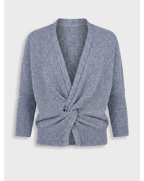 Sylvie Indigo Heather Cardigan aus 100% Bio-Baumwolle