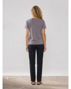 Ana T-Shirt aus 100% Bio-Baumwolle dunkelgrau