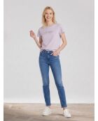 T-Shirt Tonal en Coton violet