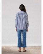 Blaue Jeans mit weitem Bein Georgia