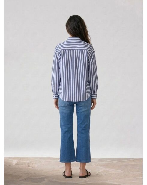 Jean wide-leg Georgia bleu