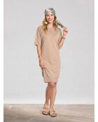 Beiges Car-Pulloverkleid