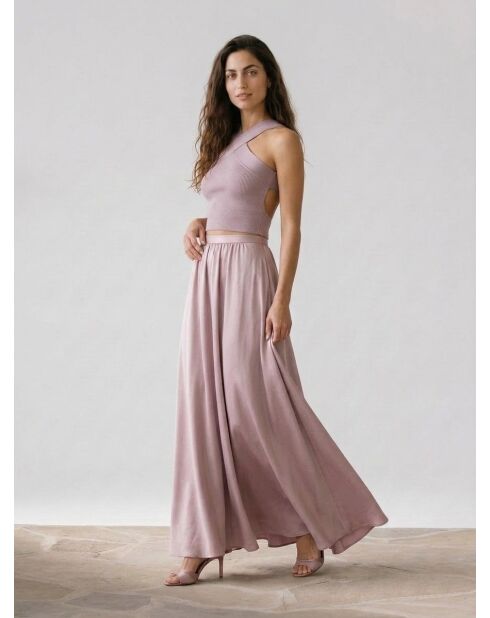 Gonna Parma in satin fluente