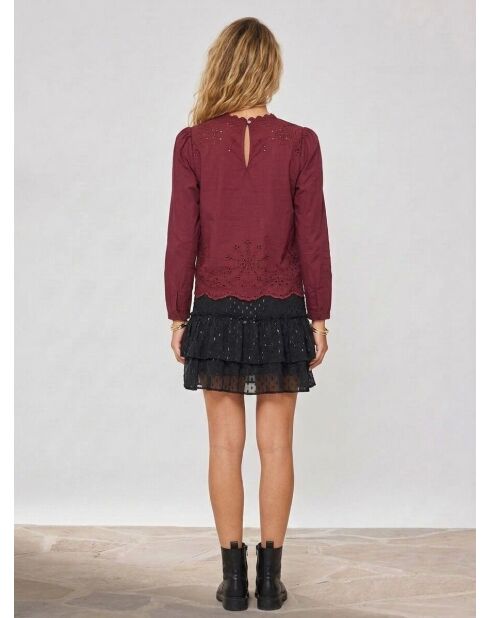 Blusa Baba bordeaux
