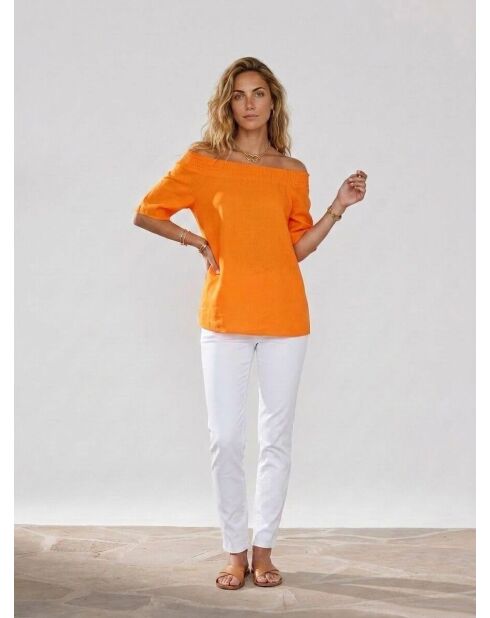 Bluse Malba aus Leinenmischung, Mango
