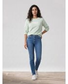 721 Skinny-Jeans mit hohem Bund, blau